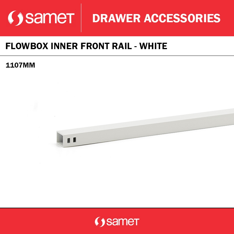FLOWBOX INNER FRONT RAIL 1107MM - WHITE