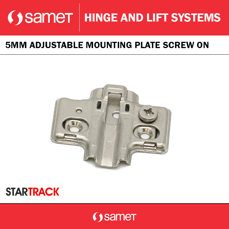 STAR TRACK 5MM ADJUSTABLE MOUNTING PLATE SCREW ON