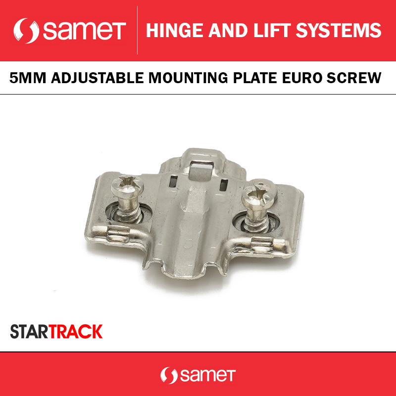 STAR TRACK 5MM ADJUSTABLE MOUNTING PLATE EURO SCREW