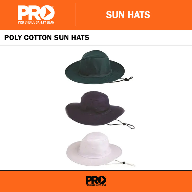 POLY COTTON SUN HATS