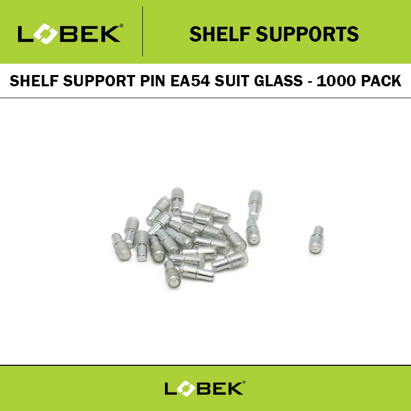 SHELF SUPPORT PIN EA54 SUIT GLASS - 1000 PACK