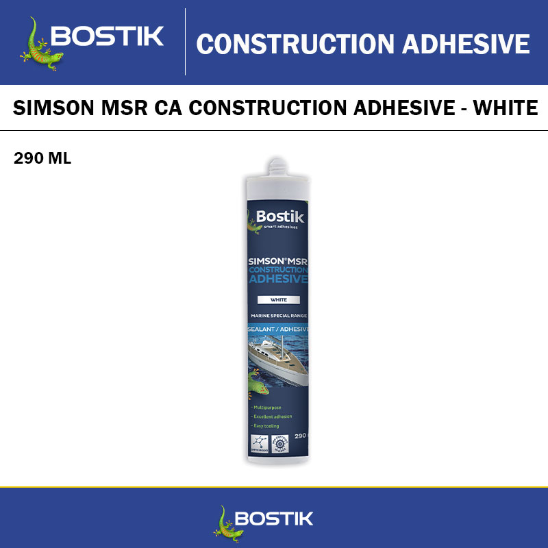SIMSON MSR CA CONSTRUCTION ADHESIVE - WHITE - 290ML