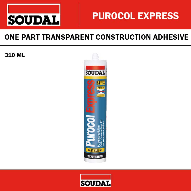 SOUDAL PUROCOL EXPRESS CONSTRUCTION ADHESIVE - 310ML