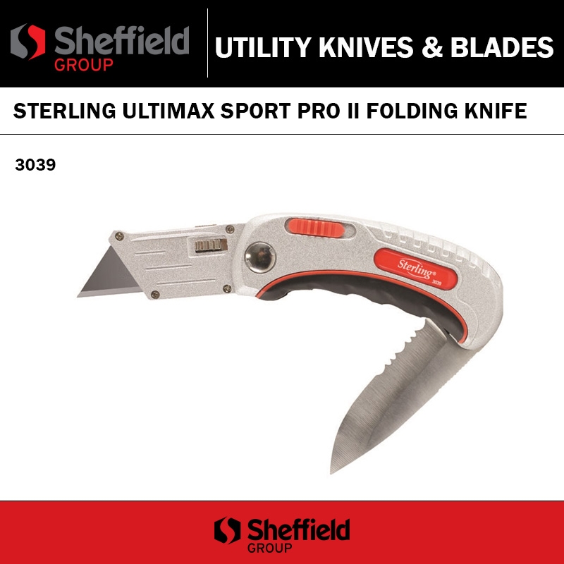 STERLING ULTIMAX SPORT PRO II TRIMMING FOLDING KNIFE 3039