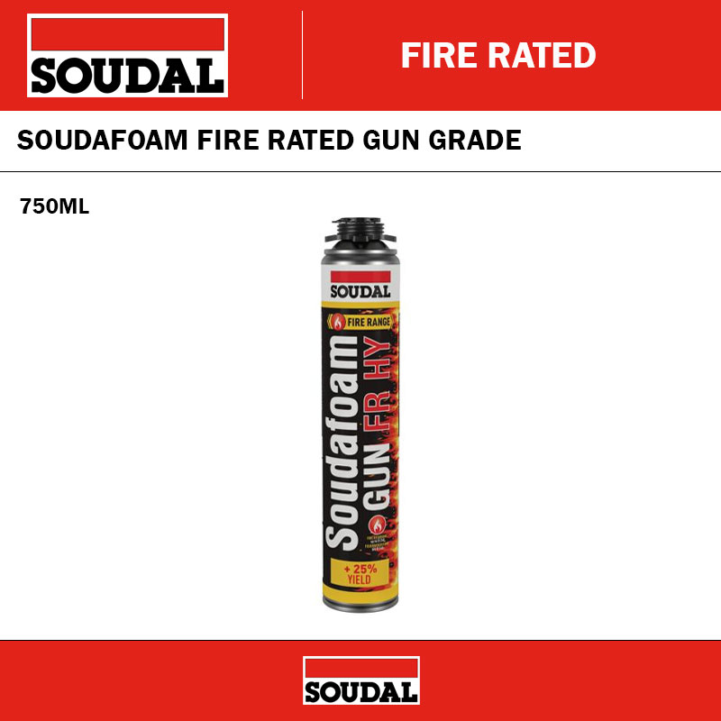SOUDAFOAM FIRE RATED GUN GRADE 750ML