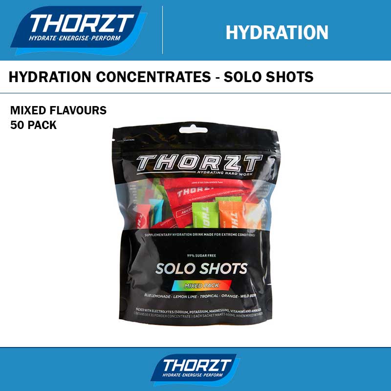 THORZT SUGAR FREE SOLO SHOTS - MIXED FLAVOURS 50 PACK