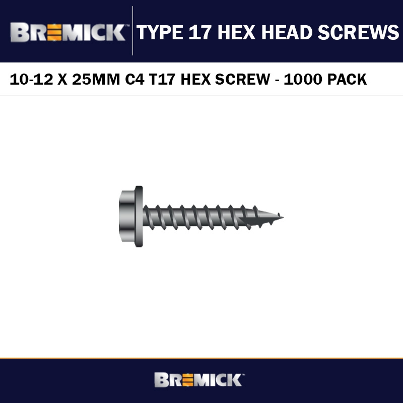 10-12 X 20MM T17 HEX HEAD SCREW C4