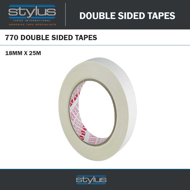 18MM X 25M DOUBLE SIDED TAPE 770