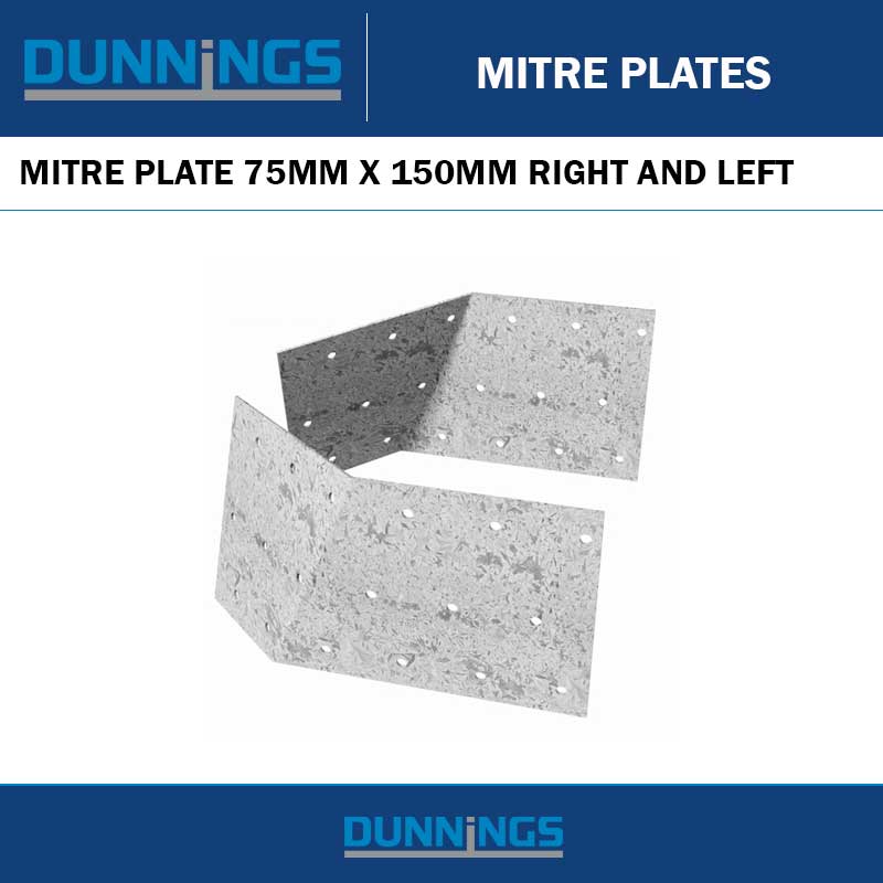 DUNNINGS MITRE PLATE 75MM X 150MM