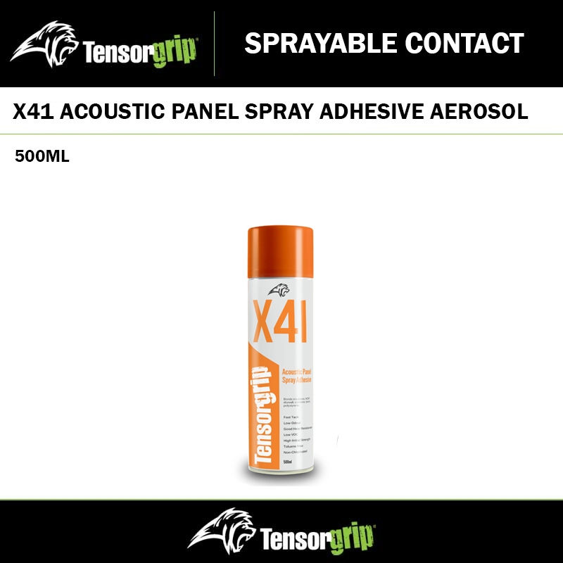 TENSORGRIP X41 ACOUSTIC PANEL SPRAY ADHESIVE AEROSOL - 500ML