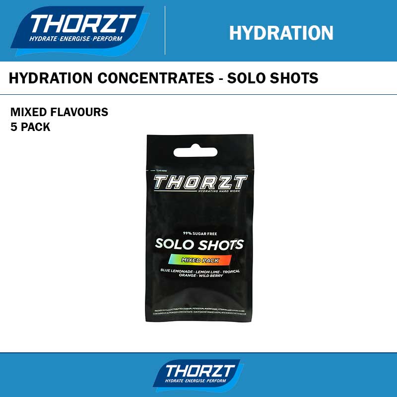 THORZT SUGAR FREE SOLO SHOTS - MIXED FLAVOURS 5 PACK