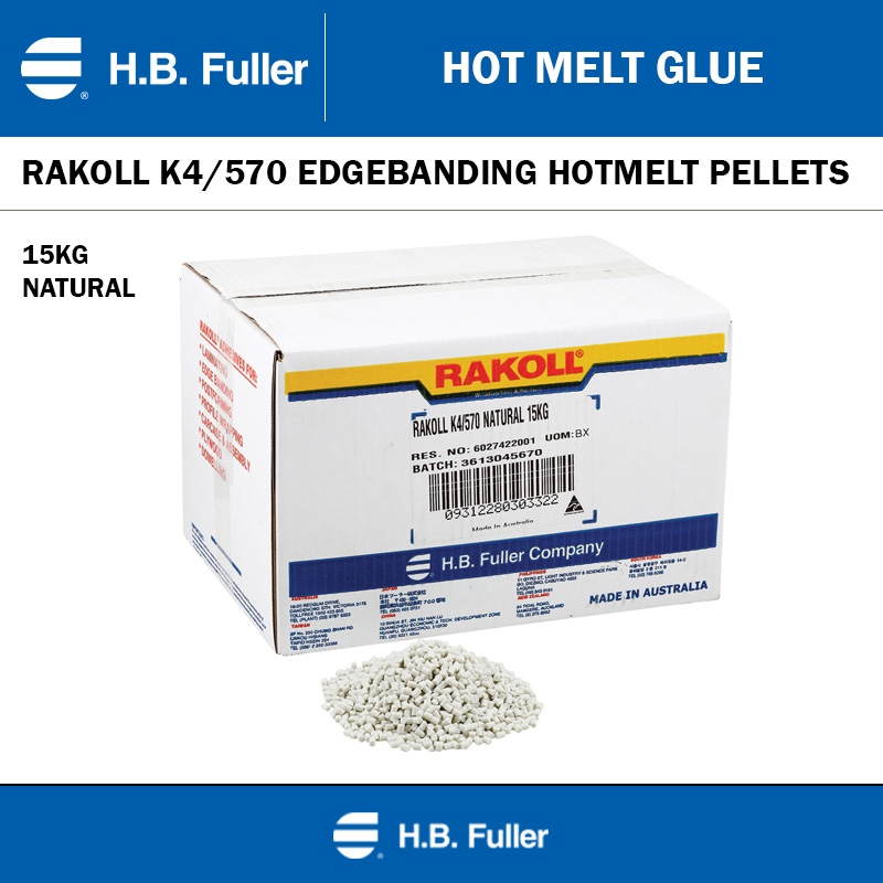 RAKOLL K4/570 EDGEBANDING HOTMELT PELLETS 15KG - NATURAL